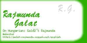 rajmunda galat business card